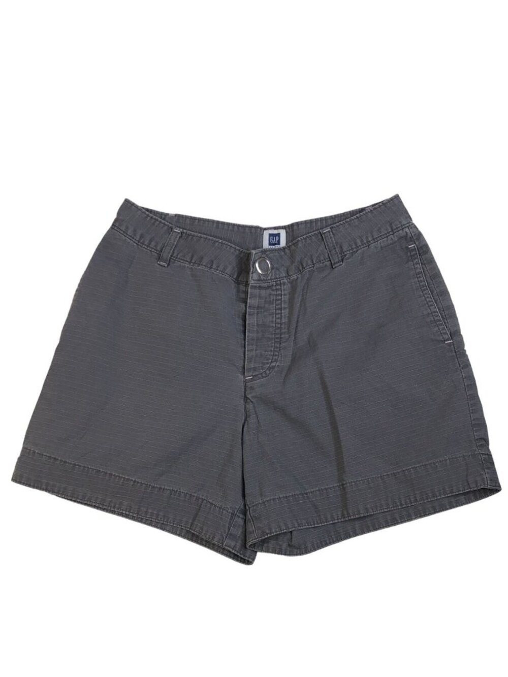 Gap Shorts Chino Gray Womens 2 Cotton Flat Front Back Pockets Casual 54023